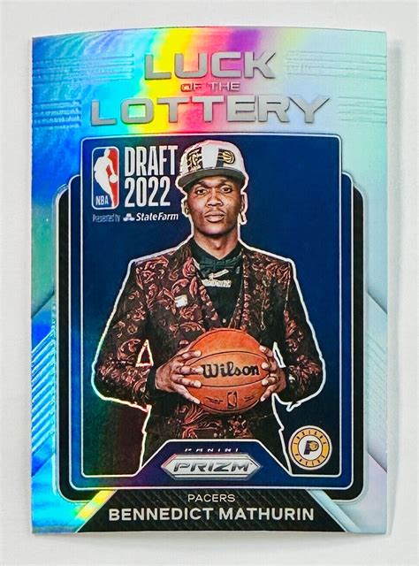 Benedict Mathurin 2022 23 Panini Prizm Luck Of The Lottery SILVER