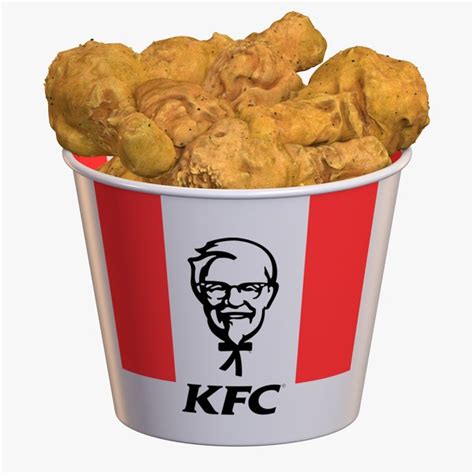 KFC Fried Chicken Bucket 8K 3D model - TurboSquid 1747161