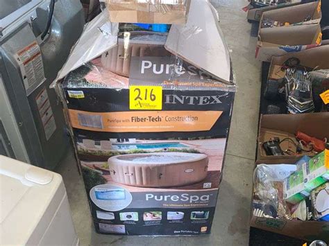 Intex Pure Spa 4 Person Portable Inflatable Hot Tub Assiter Auctioneers
