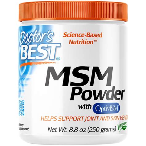 Doctor S Best Msm Powder With Optimsm Non Gmo Vegan Gluten Free Soy