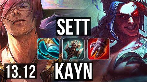 SETT Vs KAYN TOP 8 0 3 Legendary 900K Mastery KR Master 13 12