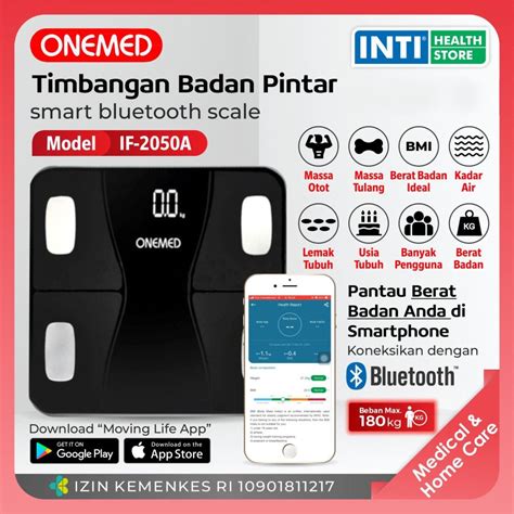 Jual Onemed Timbangan Badan Digital Body Fat Bmi Android Ios