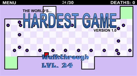 The World S Hardest Game Walkthrough Level 24 YouTube