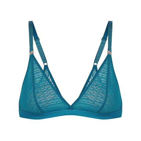 Soutien Gorge Triangle Sans Armatures Bleu Simone P R Le Lemon Curve