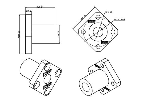 Rolamento Flange Quadrada LMK8UU Prado Automação Industrial