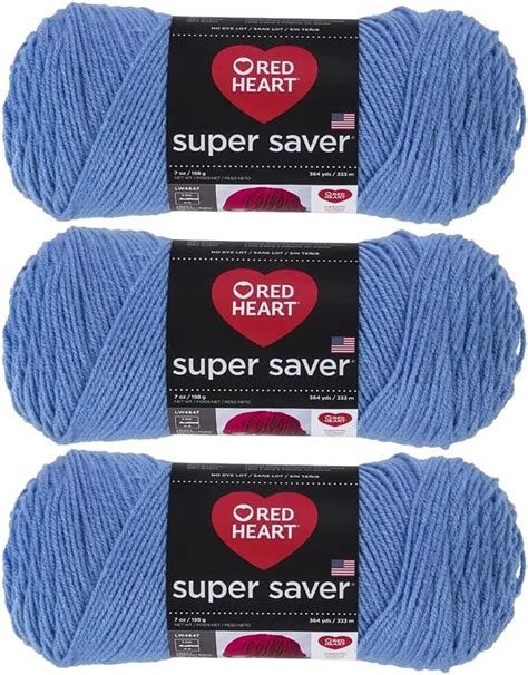 Red Heart Super Saver Yarn 3 Pack Aspen E300 305