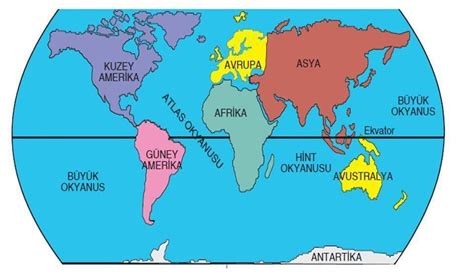 iki yarım kürede de toprağı olan kıta hangisidir HEM KUZEY YARIM
