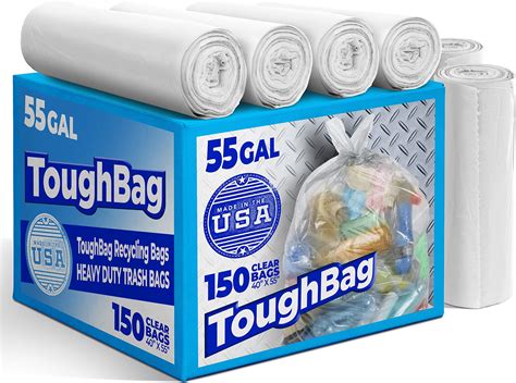 Amazon Toughbag Gallon Trash Bags Mil Contractor Garbage