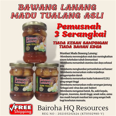 Bawang Lanang Madu Tualang Asli Habbatus Sauda Raja Ranjang Shopee