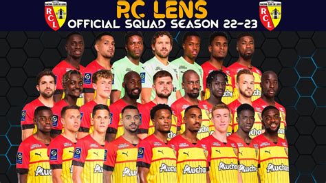 Rc Lens Official Squad Season Rc Lens Ligue Season