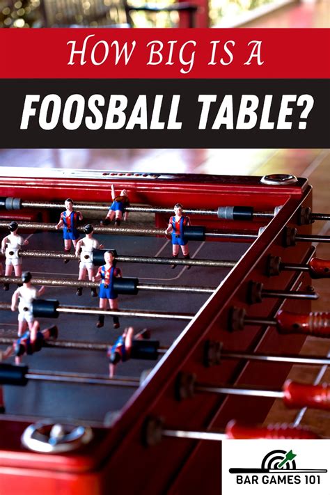 Foosball Table Dimensions and Room Size: A Primer | Bar Games 101