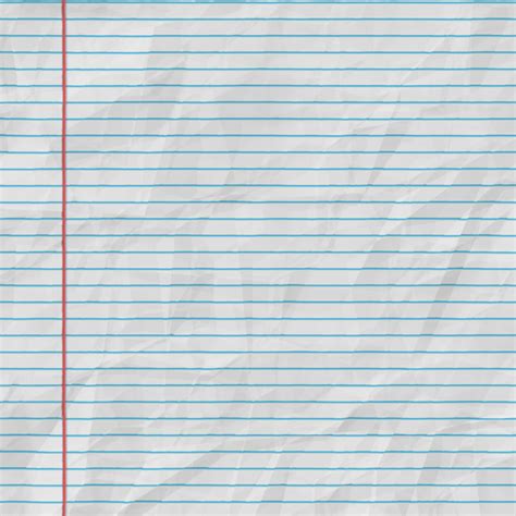 Crumpled Lined Paper Texture