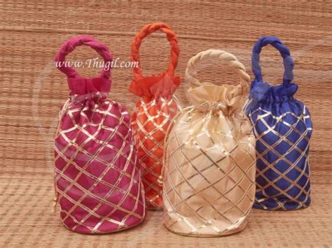 Assorted Wedding Return T Pouch Thamboolam Bags 10 X 8 Buy Now