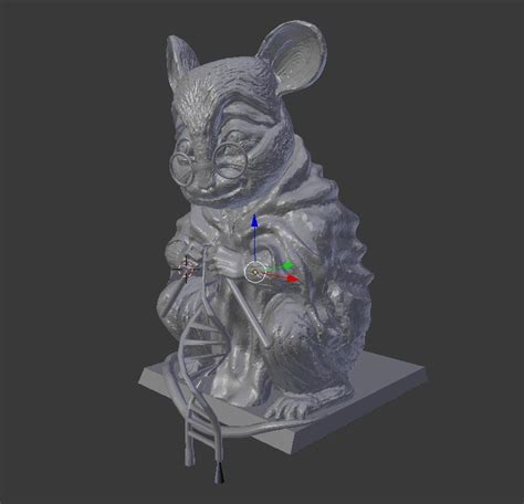 Бесплатный 3D файл Статуя мыши - памятник лабораторным мышам ...