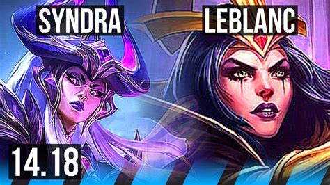 SYNDRA Vs LEBLANC MID Quadra Legendary Rank 12 EUW Challenger