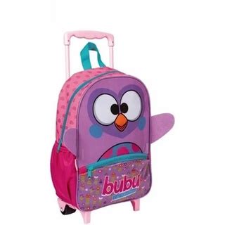 Mochila Escolar Infantil Meninas Corujinha Bubu Rodinhas M Shopee Brasil