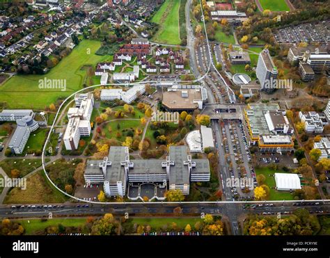 TU Dortmund University Campus with Hochbahn passenger suspension ...