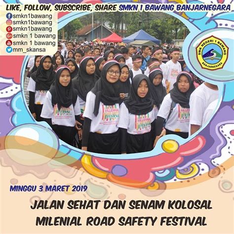 Jalan Sehat Dan Senam Kolosal Milenial Road Safety Festival Lihat