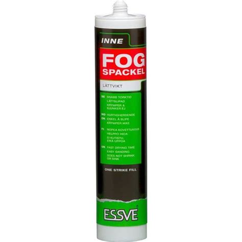 Lättvikt ESSVE Fogspackel vit 300ml Köp online på Proffsmagasinet