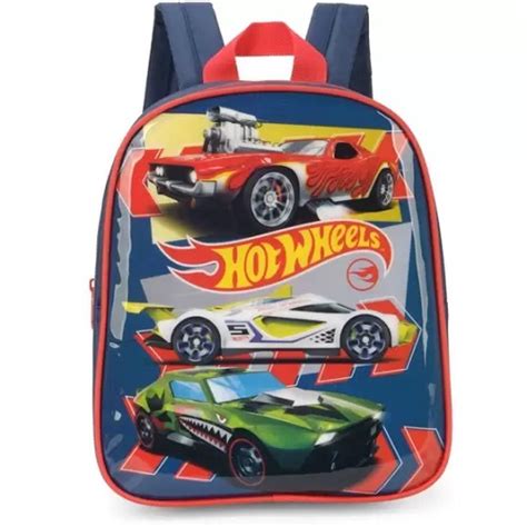 Mini Mochila De Costa Infantil Pre Escolar Hot Wheels Luxcel IS HW Shopee Brasil