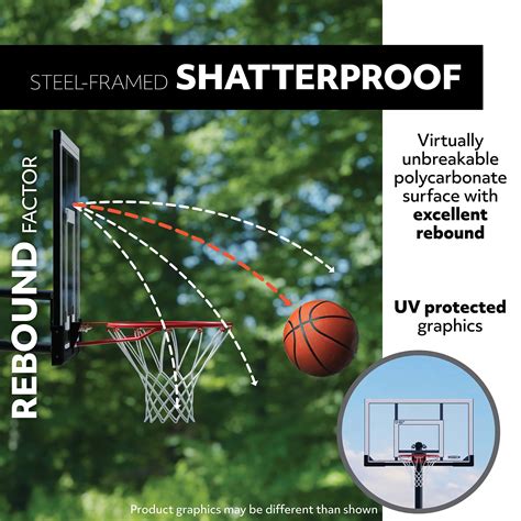 Lifetime 52 Inch Shatterproof Backboard And Rim Basketball Hoop Goal