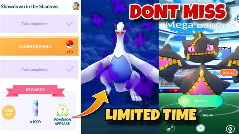 Shadow Lugia Raid All Five Star Raid And Shadow Mega Raid Halloween