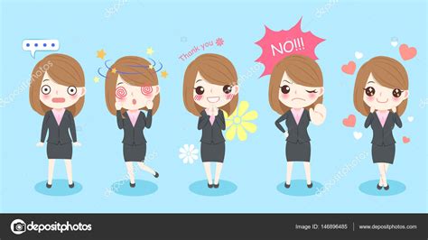 Cute Cartoon Business Woman ⬇ Vector Image By © Estherqueen999 Vector Stock 146896485