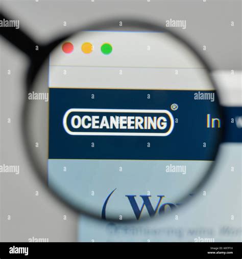 Milan Italy November 1 2017 Oceaneering International Logo On The