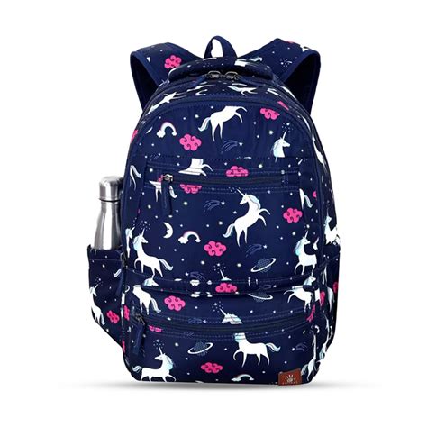 Espiral Cat Fabric Unicorn Backpack For Women Night Blue Cdeub02blue