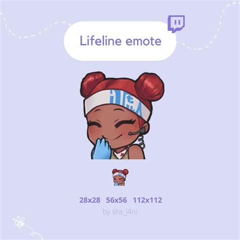 Apex Legends Lifeline Cute Kawaii Laugh Giggle Single Twitch Emote