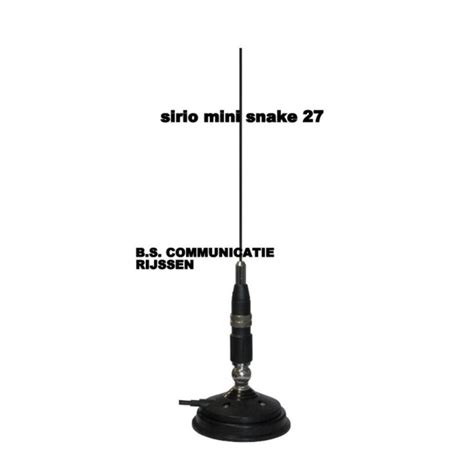 De Sirio Snake Is Een Mhz Mobiele Antenne Met Een Dv Voet En