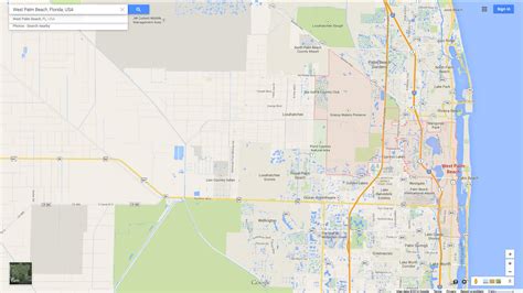 West Palm Beach Florida Map