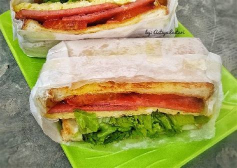 Resep Sandwich Roti Tawar Ala Cafe Sandwich Toast Oleh Astiya Lestari