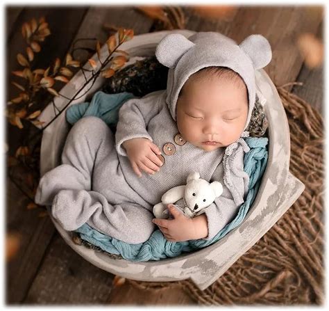 Zeroest Newborn Photography Outfit Baby Photoshoot Props Prince Infant ...