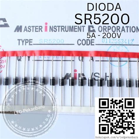 Jual Dioda Sr Sr Schottky Barrier Rectifier Diode A V