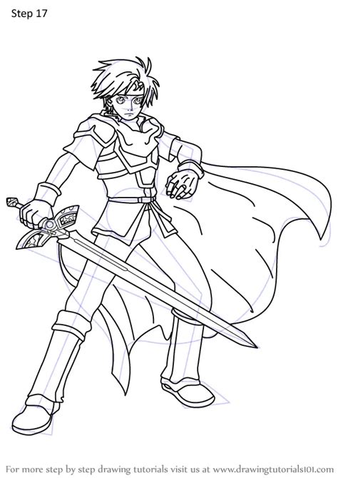 Learn How To Draw Roy From Fire Emblem Fire Emblem Step By Step