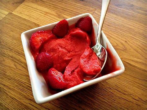 Recette De Sorbet Fraise Passion Sans Sucre Sans Sorbeti Re