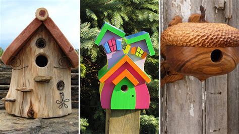 21 Cute Bird Houses Handmade From Wood