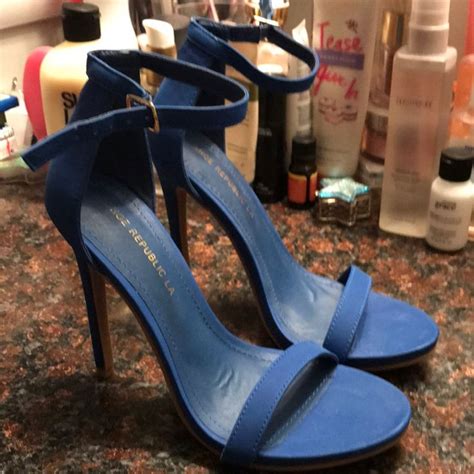 Brand New Never Worn Besides Trying On Royal Blue Color Blue Size 6 Blue Strappy Heels