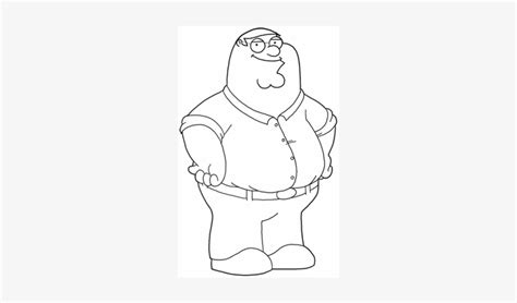 Square Peter Griffin Drawing Tutorial - Peter Griffin Coloring Pages - 400x400 PNG Download - PNGkit