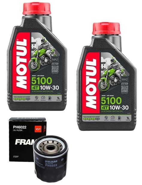 2 Litros Oleo Semissintetico Motor Motos Motul 5100 10w 30 Api Sl Sj Sh