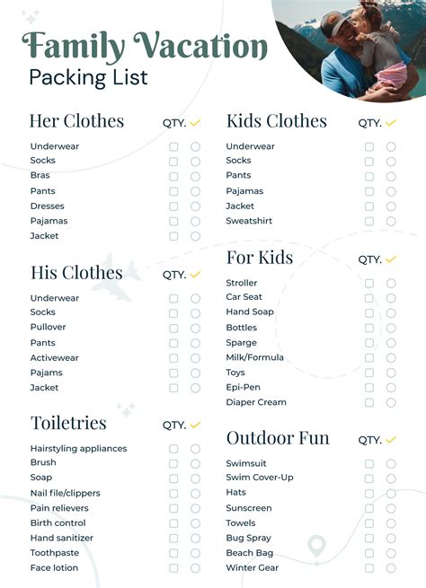 Vacation Packing List The Ultimate Packing Checklist Free Off