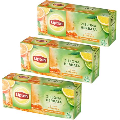 Lipton Herbata Zielona Cytrusowa 25 Torebek 3 12944857683 Allegro Pl