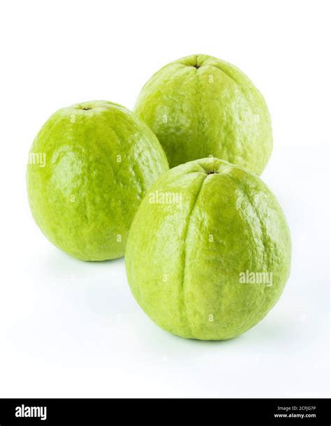 Big Guava Isolated On White Background Stock Photo Alamy