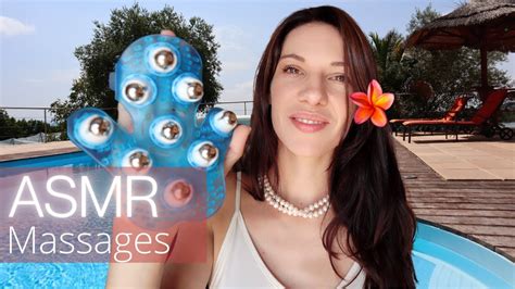 💤 Scalp And Face Massages By The Pool 100 Immersive Asmr Tropical Escape Binaural Hair Brushing