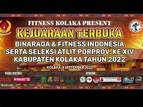 Kejuaraan Terbuka Binaraga Dan Fitness Indonesia Youtube