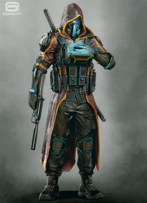 Artstation Assassin Concept Tsvetomir Georgiev Cyberpunk Character Cyberpunk Art Rpg