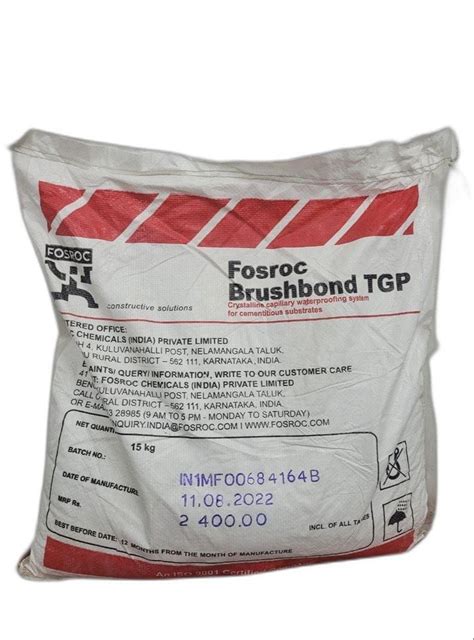 15kg Fosroc Brushbond TGP Crystalline Waterproofing Coating Powder At