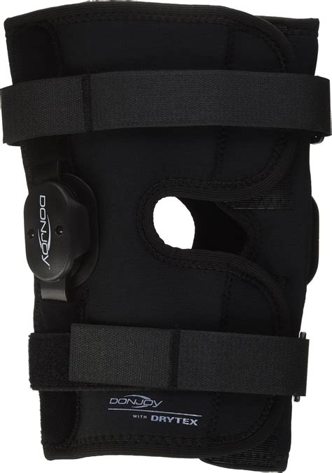 Amazon DonJoy Deluxe Hinged Knee Brace Drytex Wrap Around Open