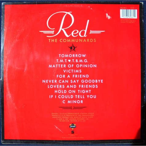 Red by The Communards, LP with maziksound - Ref:118224992